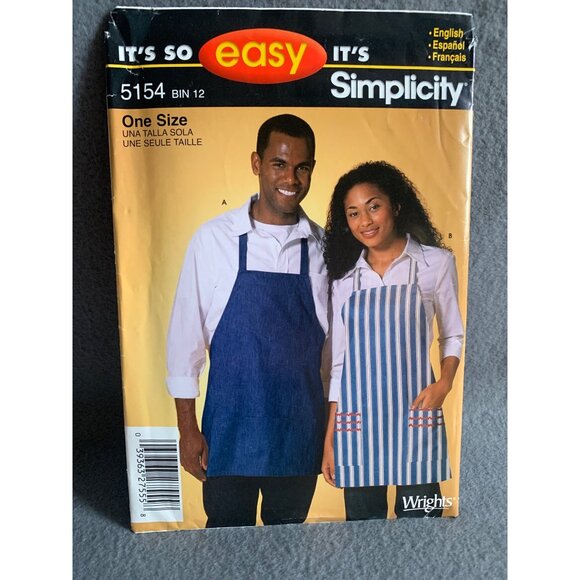 Simplicity Misses Apron Sewing Pattern 5154 - uncut - Picture 11 of 11